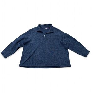 Lands End Sweater Fleece Quarter Zip Pullover